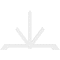 Ekena Millwork Vanguard Architectural Grade PVC Gable Bracket, 72"W x 48"H x 2"D x 4"F, 16/12 Pitch GBP072X48X0204VAN00 - alternate 2